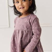 Organic Cotton Sage Top - Goldie Huckleberry Large Childrens Top from Jamie Kay USA