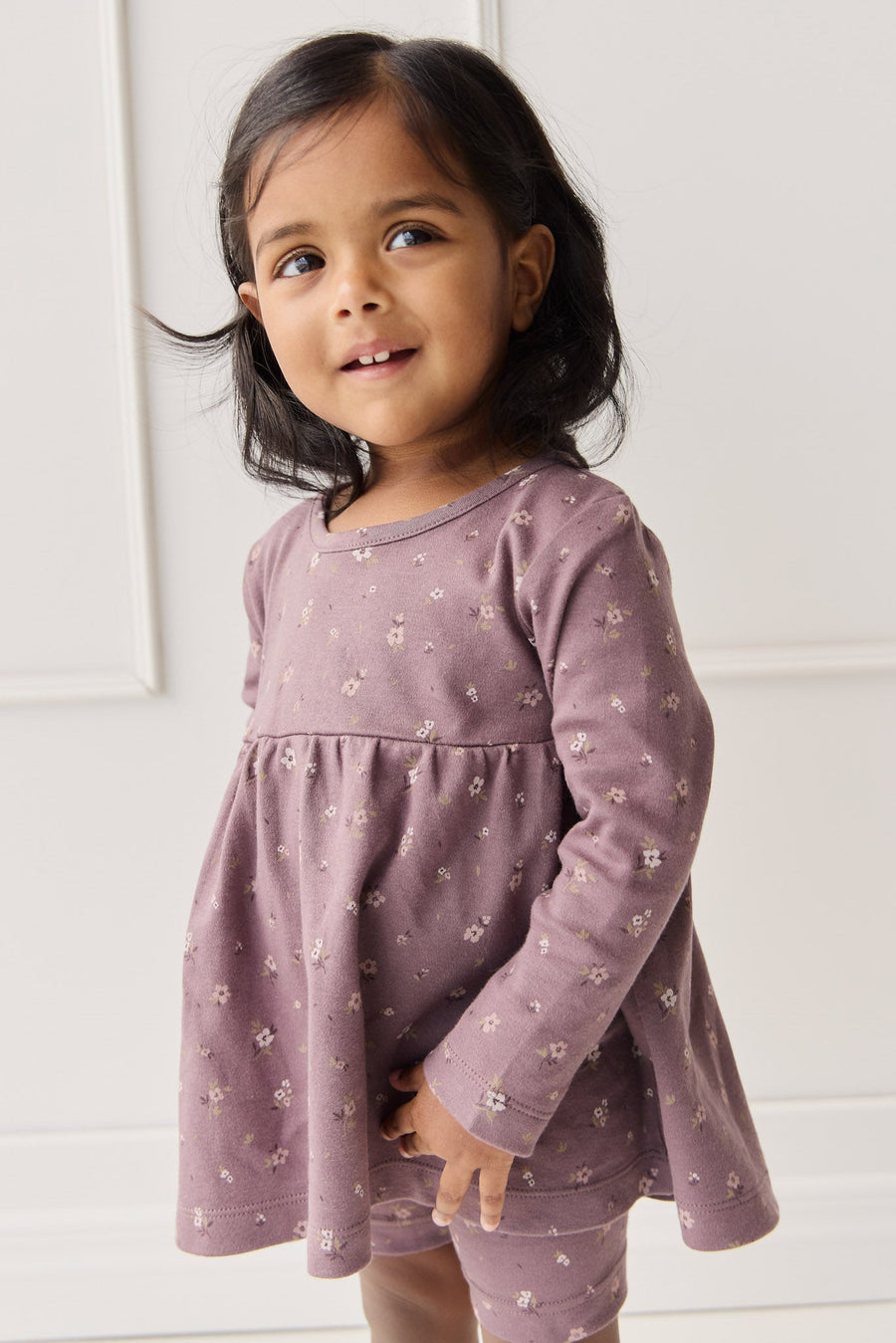 Organic Cotton Sage Top - Goldie Huckleberry Large Childrens Top from Jamie Kay USA