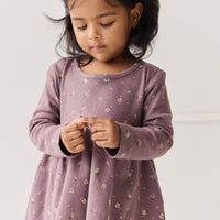 Organic Cotton Sage Top - Goldie Huckleberry Large Childrens Top from Jamie Kay USA