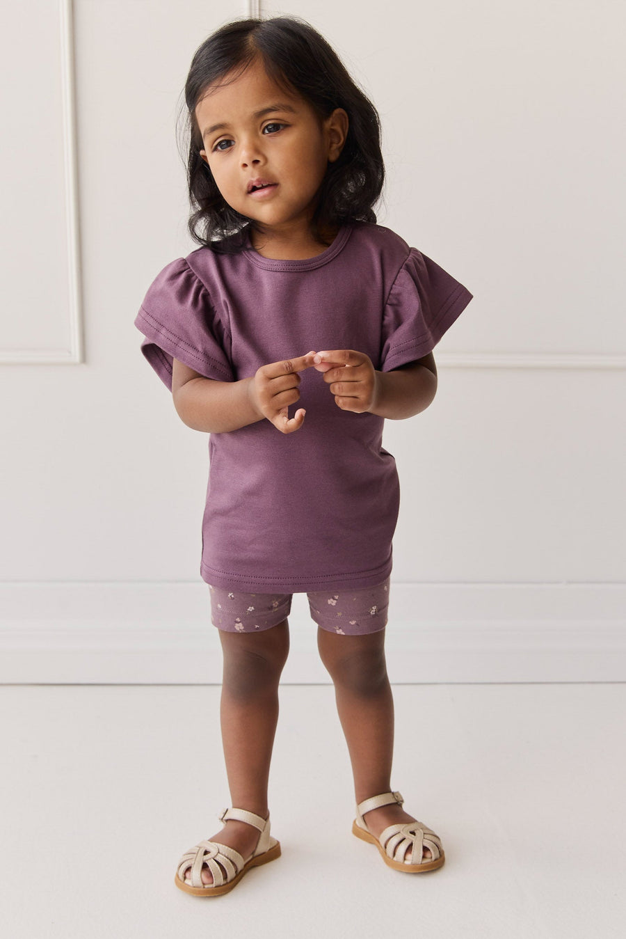 Pima Cotton Leah Top - Blackberry Childrens Top from Jamie Kay USA