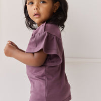 Pima Cotton Leah Top - Blackberry Childrens Top from Jamie Kay USA