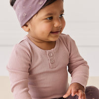 Organic Cotton Headband - Goldie Huckleberry Large Childrens Headband from Jamie Kay USA