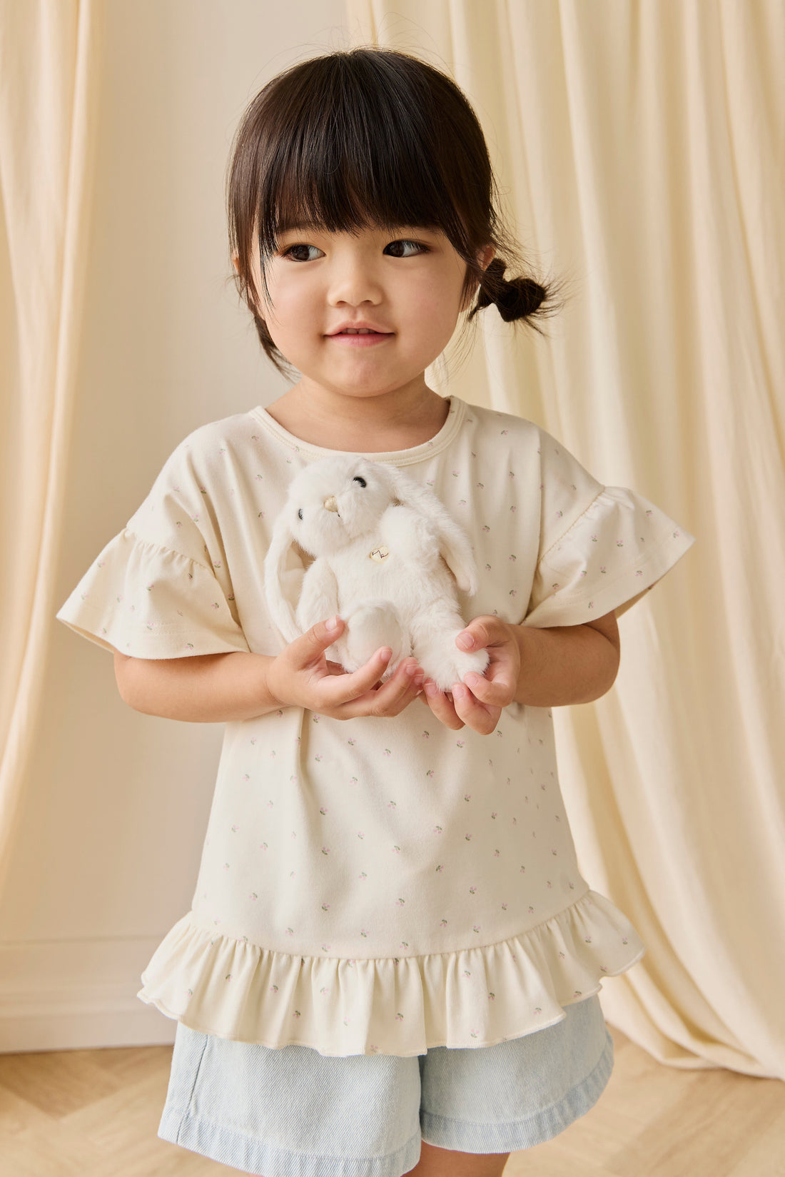 Organic Cotton Caydence Top - Ditsy Cherries Childrens Top from Jamie Kay USA