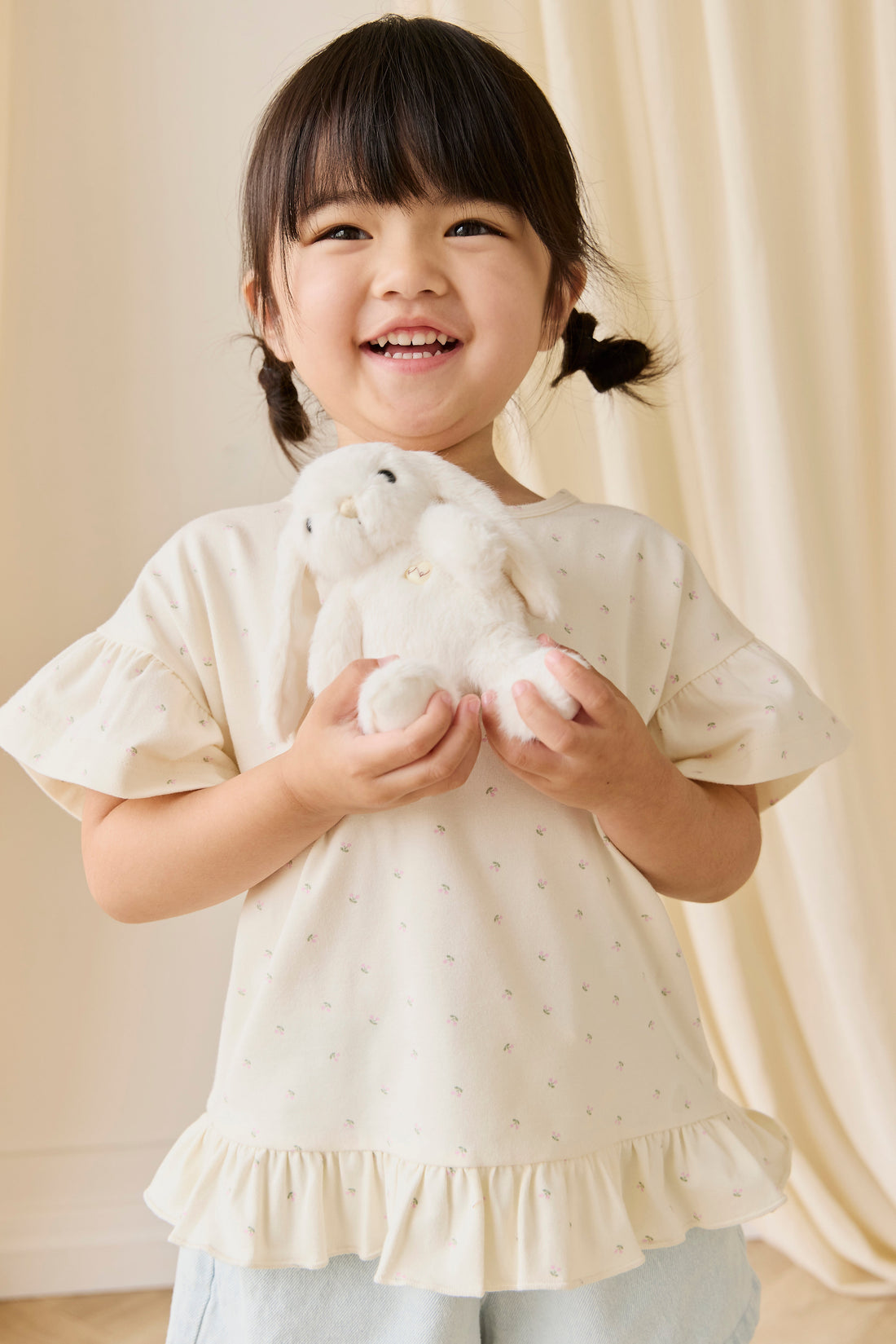 Organic Cotton Caydence Top - Ditsy Cherries Childrens Top from Jamie Kay USA