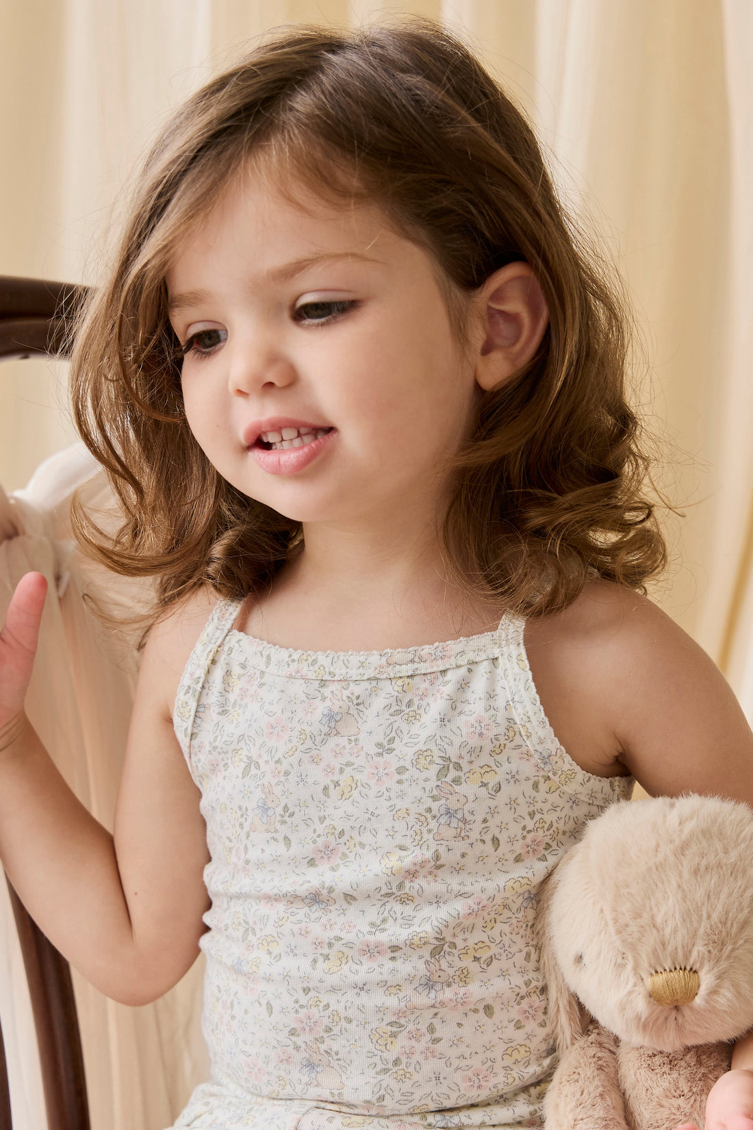 Organic Cotton Jude Singlet Pyjama Set-Cottage Garden Childrens Pyjamas from Jamie Kay USA