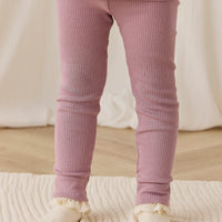 Organic Cotton Modal Everyday Legging - Woodrose Childrens Legging from Jamie Kay USA