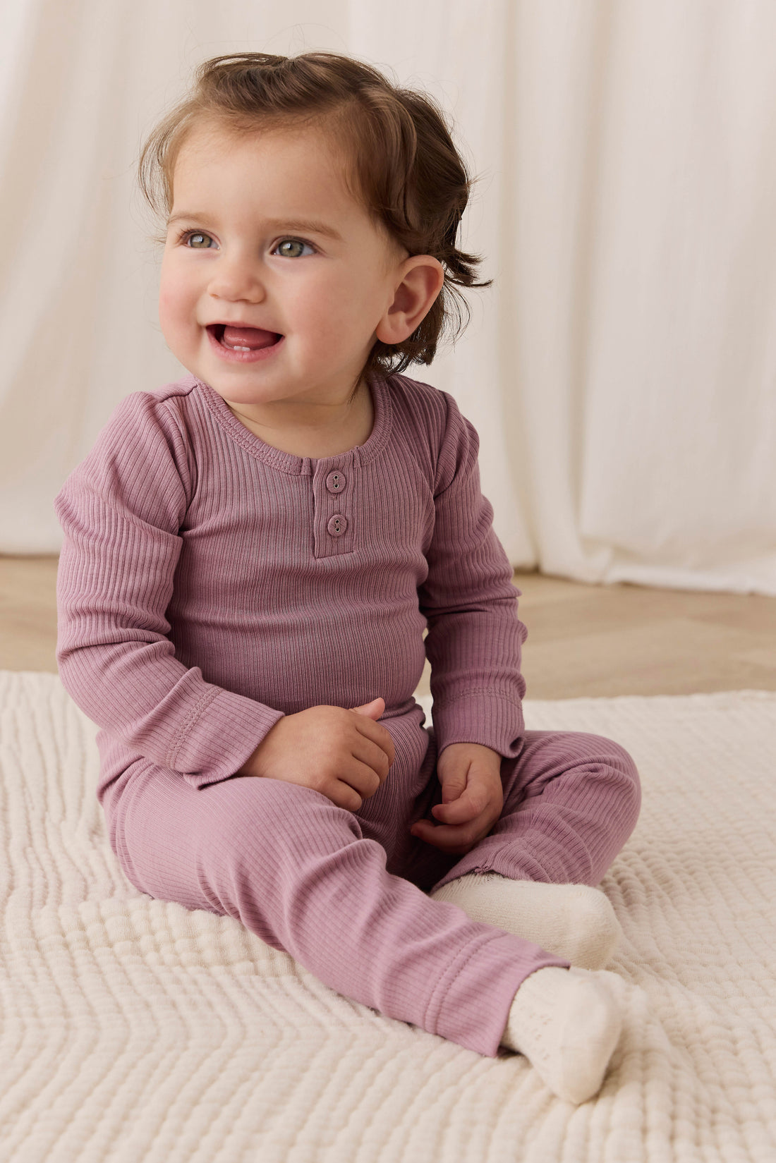 Organic Cotton Modal Everyday Legging - Woodrose Childrens Legging from Jamie Kay USA