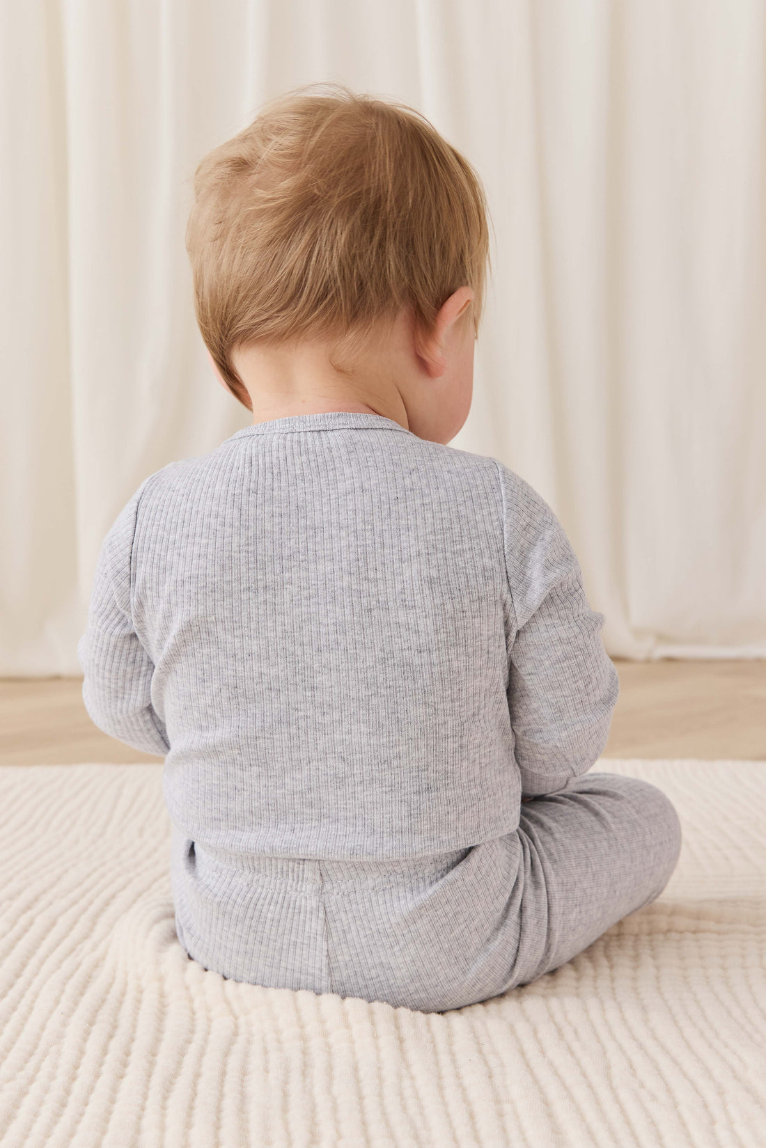 Organic Cotton Modal Everyday Legging - Light Grey Marle Childrens Legging from Jamie Kay USA