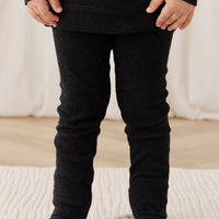 Organic Cotton Modal Everyday Legging - Dark Grey Marle Childrens Legging from Jamie Kay USA