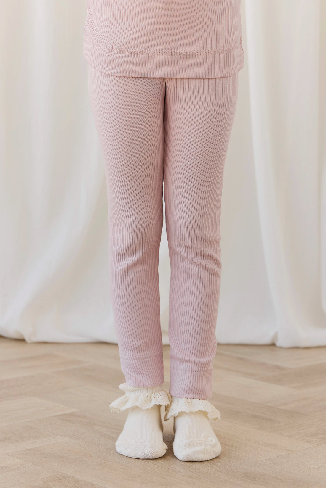 Organic Cotton Modal Everyday Legging - Rose Smoke Childrens Legging from Jamie Kay USA