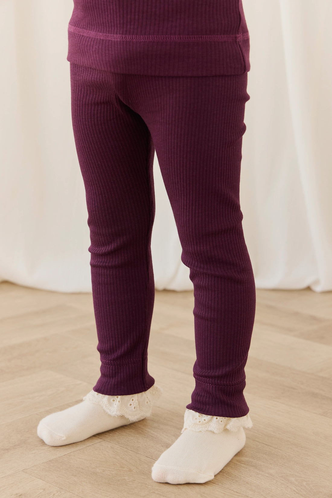 Organic Cotton Modal Everyday Legging - Fig Childrens Legging from Jamie Kay USA