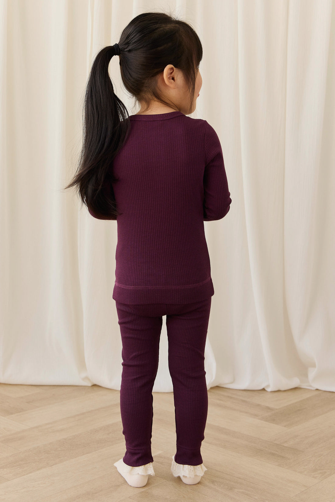 Organic Cotton Modal Everyday Legging - Fig Childrens Legging from Jamie Kay USA
