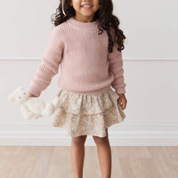 Leon Jumper - Shell Pink Childrens Jumper from Jamie Kay USA