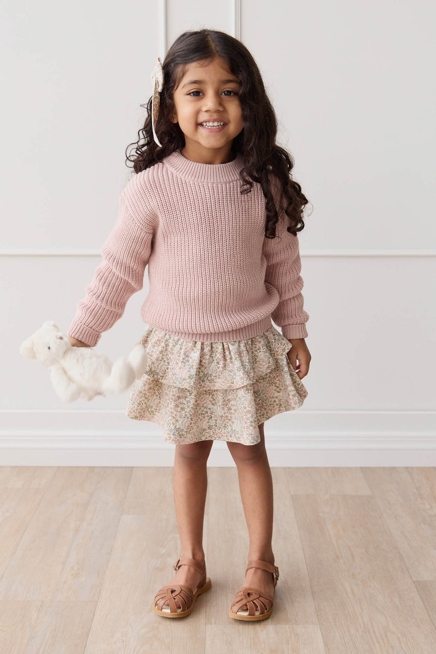 Organic Cotton Ruby Skirt - April Glacier Childrens Dress from Jamie Kay USA