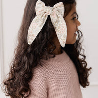 Organic Cotton Bow - April Glacier Childrens Bow from Jamie Kay USA