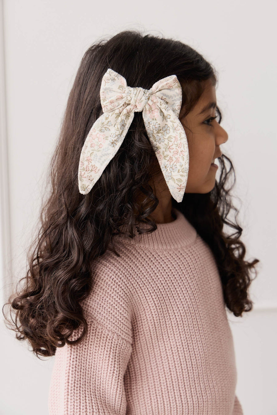 Organic Cotton Bow - April Glacier Childrens Bow from Jamie Kay USA