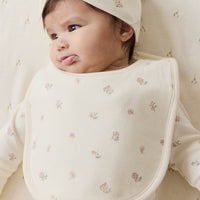 Organic Cotton Bib - Meredith Egret Childrens Bib from Jamie Kay USA