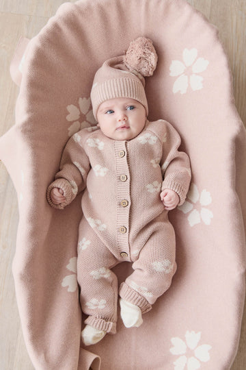 Camille Onepiece - Frankie Knit Rose Childrens Onepiece from Jamie Kay USA