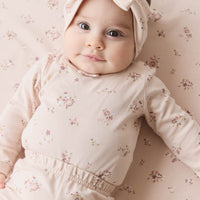 Organic Cotton Headband - Petite Fleur Soft Peony Childrens Headband from Jamie Kay USA