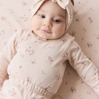 Organic Cotton Headband - Petite Fleur Soft Peony Childrens Headband from Jamie Kay USA