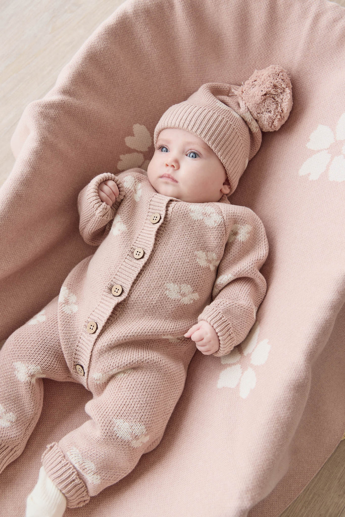 Camille Onepiece - Frankie Knit Rose Childrens Onepiece from Jamie Kay USA