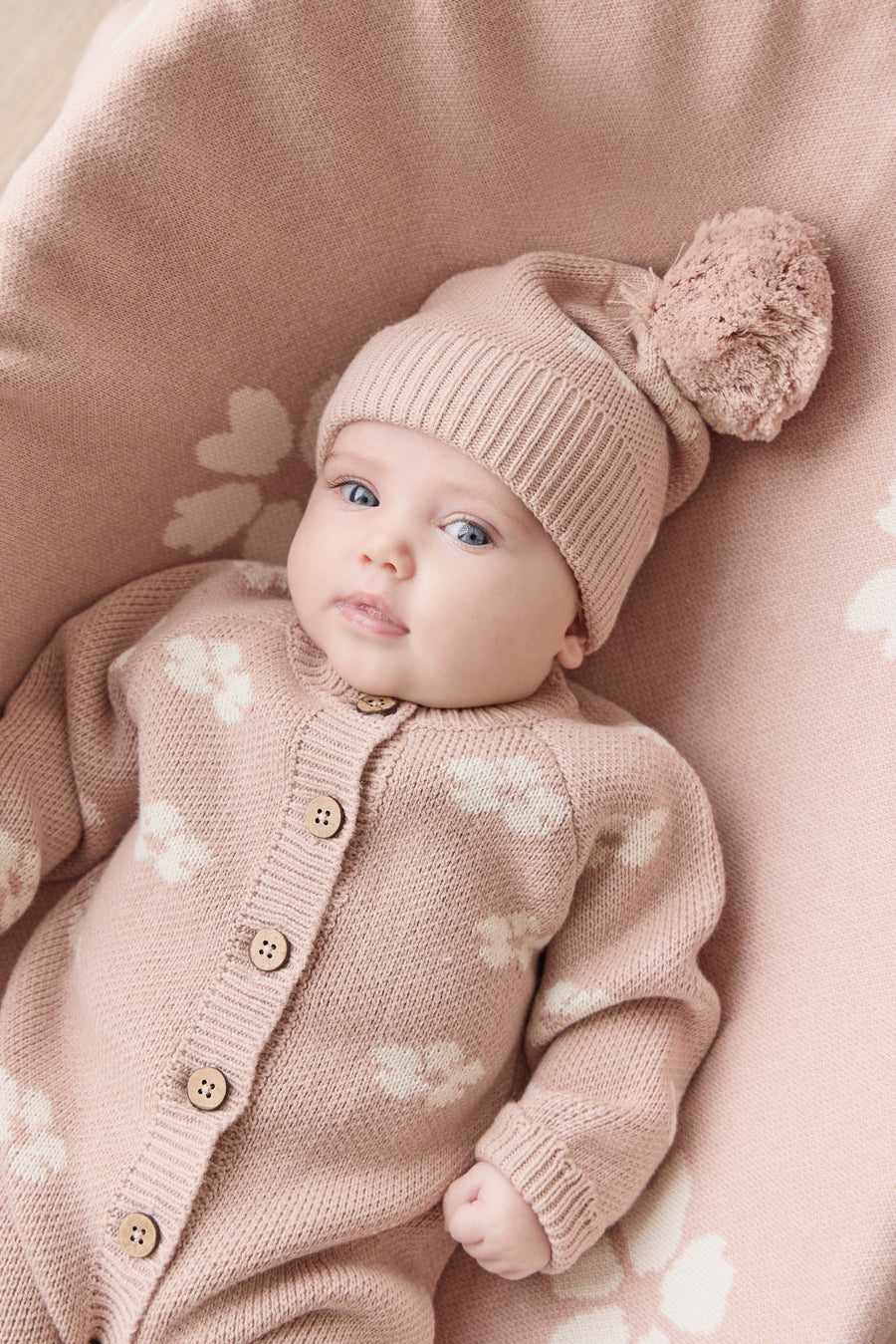 Camille Onepiece - Frankie Knit Rose Childrens Onepiece from Jamie Kay USA