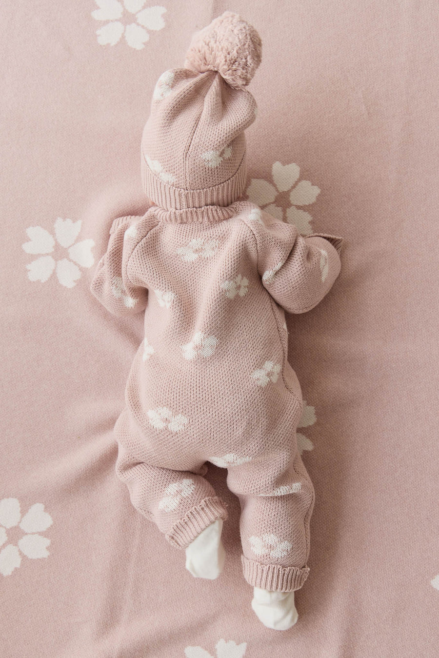 Juliette Blanket - Frankie Knit Rose Childrens Blanket from Jamie Kay USA