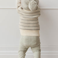 Organic Cotton Everyday Legging - Fresh Apples Abbey Stone Childrens Legging from Jamie Kay USA