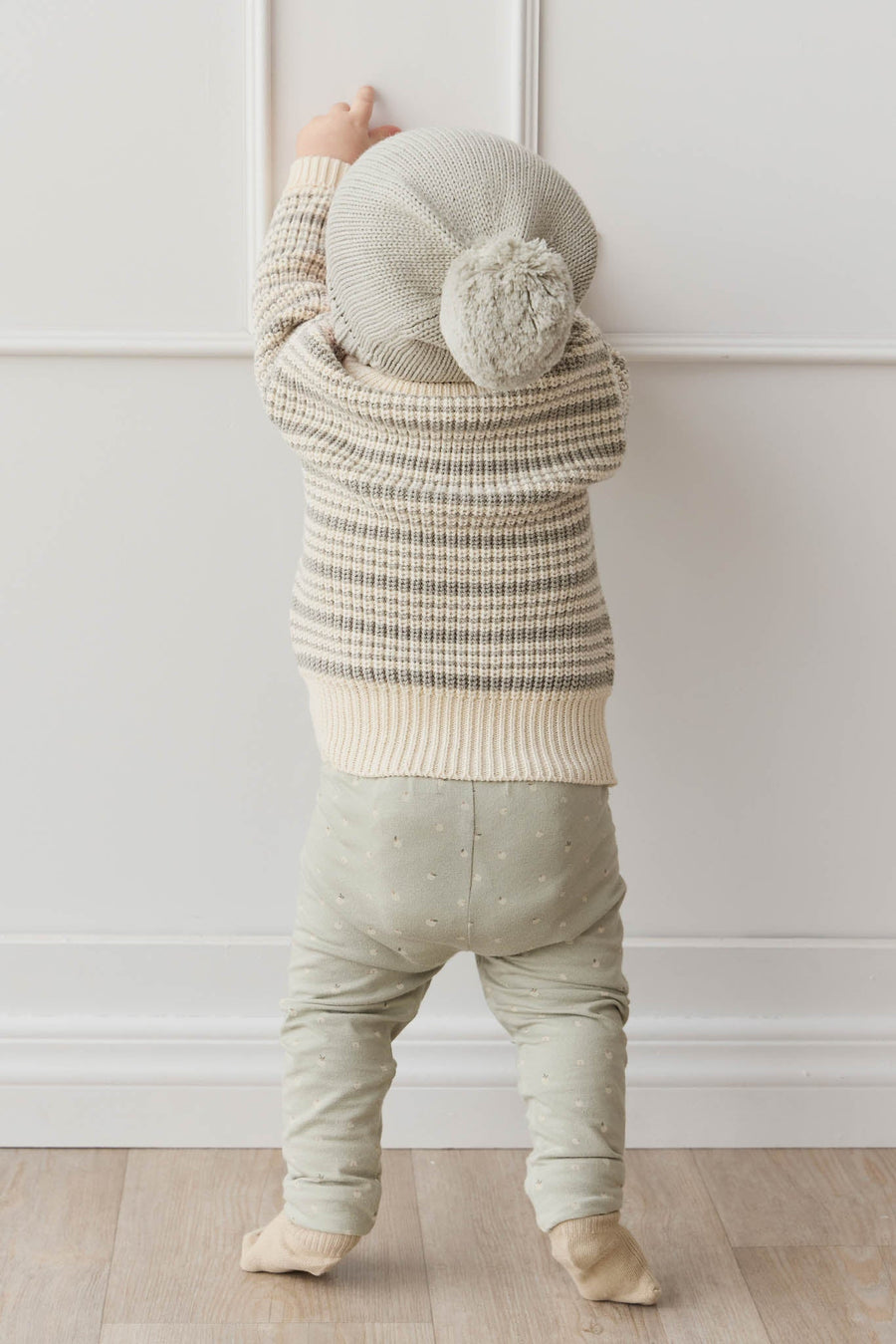 Organic Cotton Everyday Legging - Fresh Apples Abbey Stone Childrens Legging from Jamie Kay USA