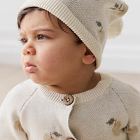 Ethan Hat - Jacquard Fresh Apple Tofu Childrens Hat from Jamie Kay USA