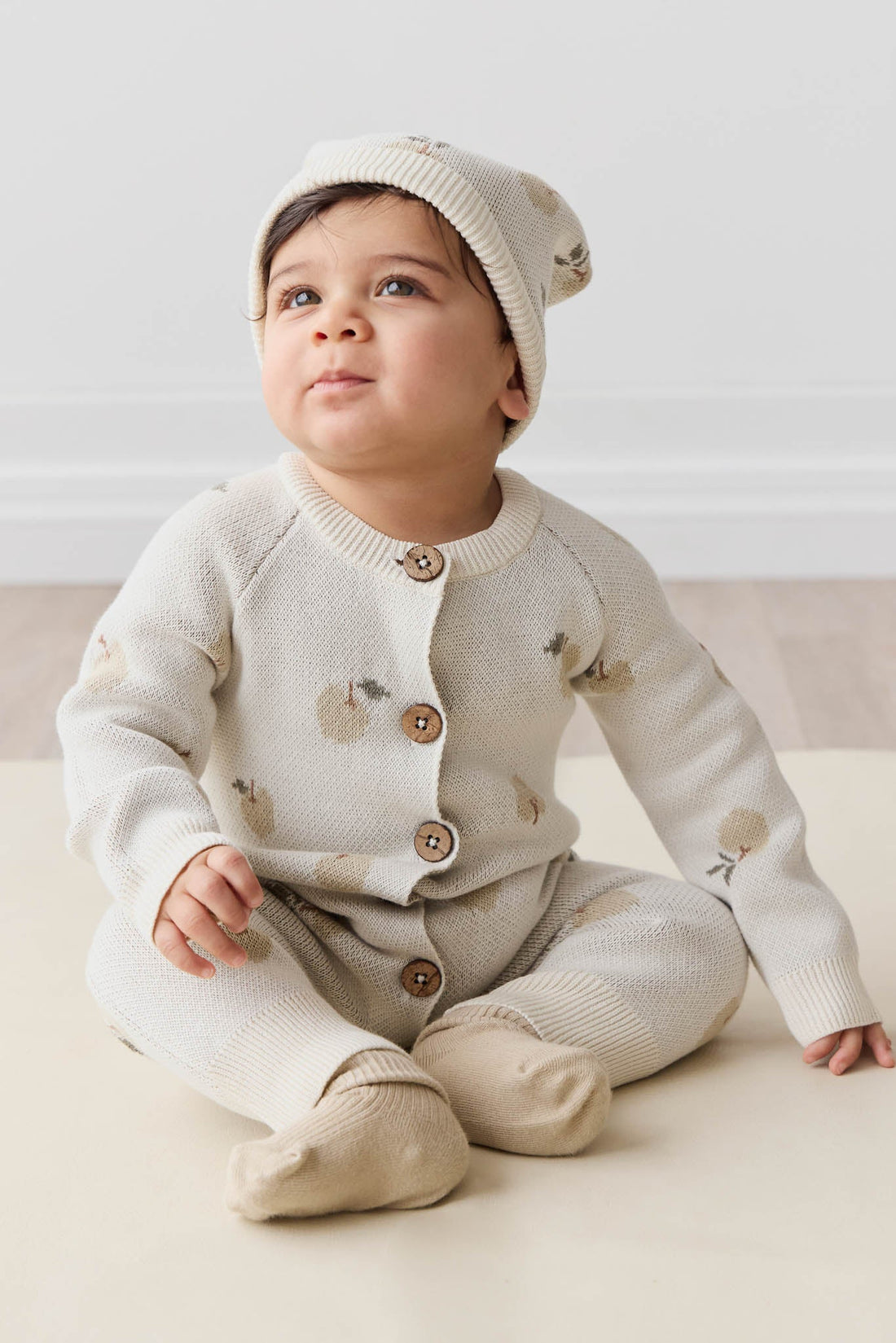 Marlow Onepiece - Jacquard Fresh Apple Tofu Childrens Onepiece from Jamie Kay USA