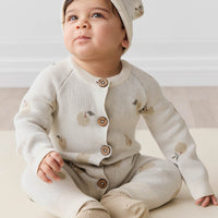 Marlow Onepiece - Jacquard Fresh Apple Tofu Childrens Onepiece from Jamie Kay USA