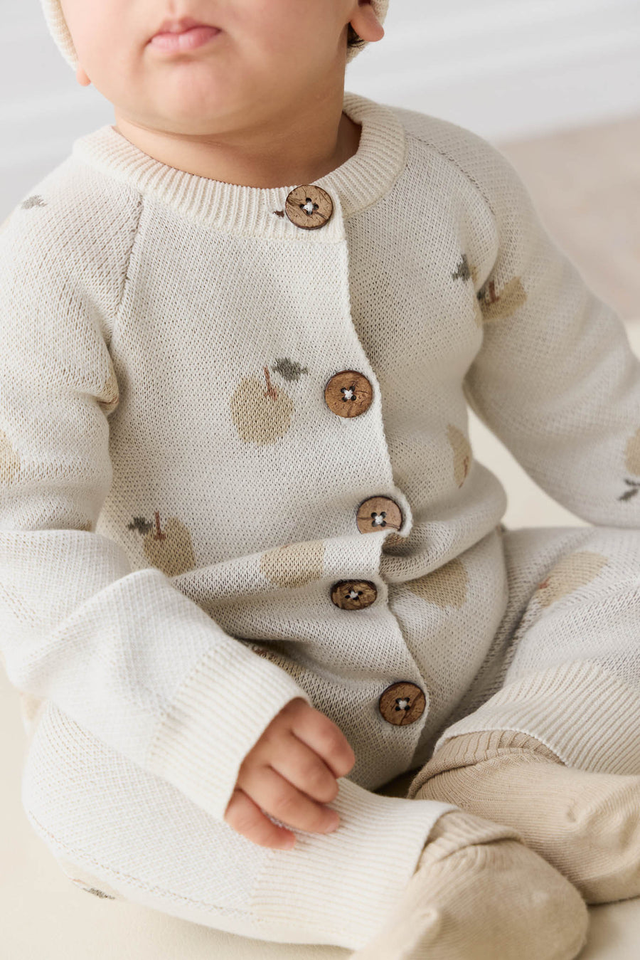 Marlow Onepiece - Jacquard Fresh Apple Tofu Childrens Onepiece from Jamie Kay USA