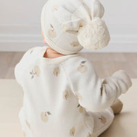 Marlow Onepiece - Jacquard Fresh Apple Tofu Childrens Onepiece from Jamie Kay USA