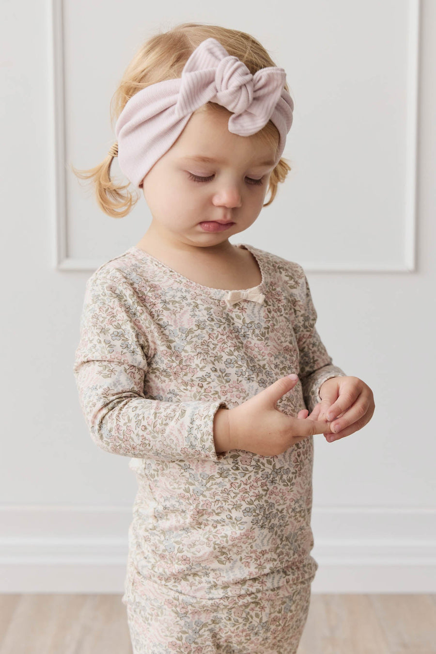 Organic Cotton Long Sleeve Top - April Glacier Childrens Top from Jamie Kay USA