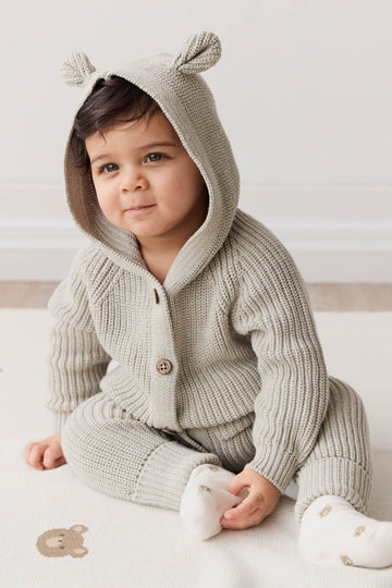 Bear Knit Onepiece - Moss Marle Childrens Onepiece from Jamie Kay USA