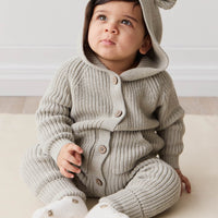 Bear Knit Onepiece - Moss Marle Childrens Onepiece from Jamie Kay USA