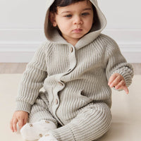 Bear Knit Onepiece - Moss Marle Childrens Onepiece from Jamie Kay USA