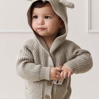 OG Bear Knit - Moss Marle Childrens Cardigan from Jamie Kay USA