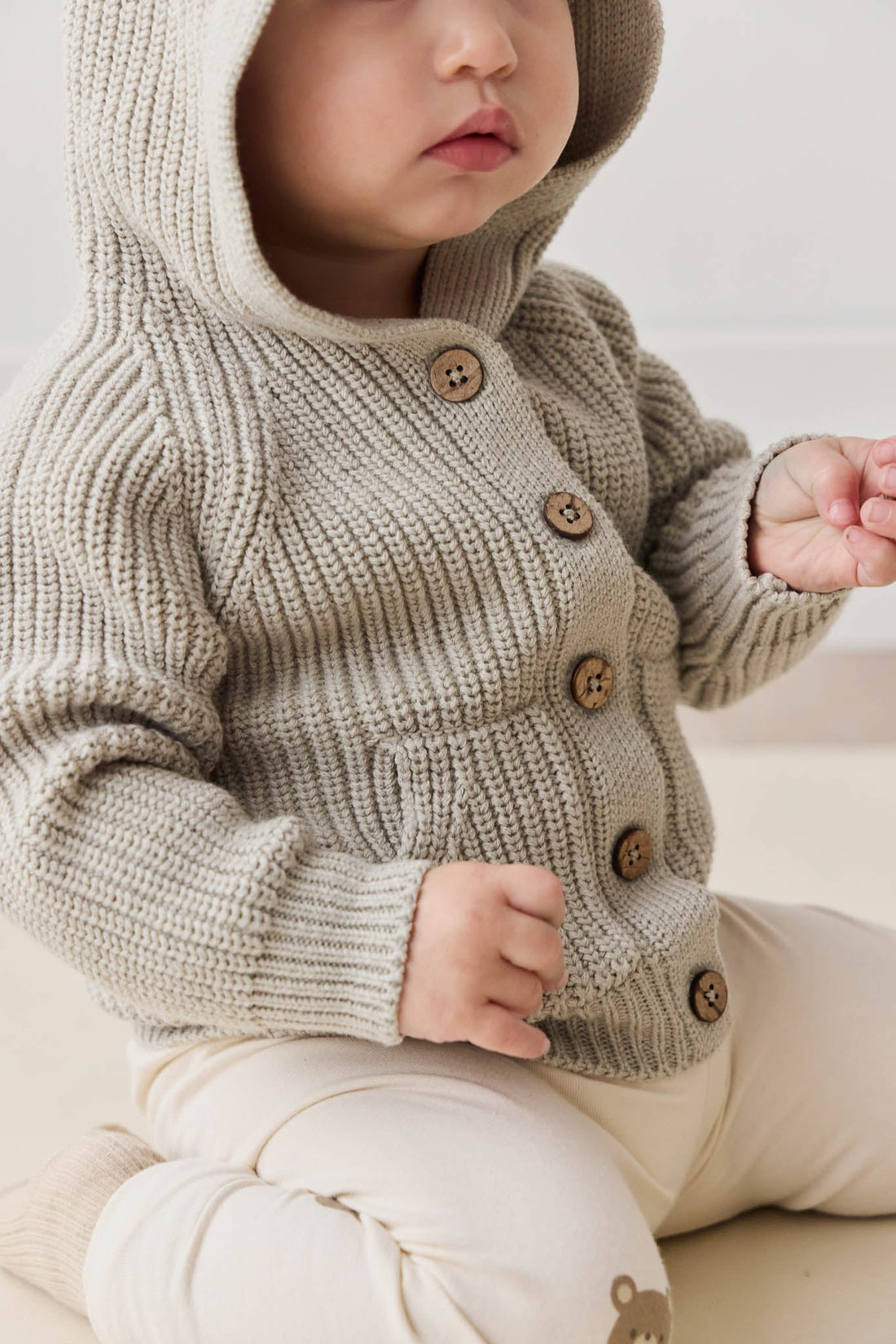 OG Bear Knit - Moss Marle Childrens Cardigan from Jamie Kay USA