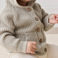 OG Bear Knit - Moss Marle Childrens Cardigan from Jamie Kay USA