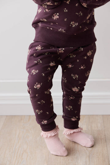 Organic Cotton Morgan Track Pant - Petite Fleur Childrens Pant from Jamie Kay USA