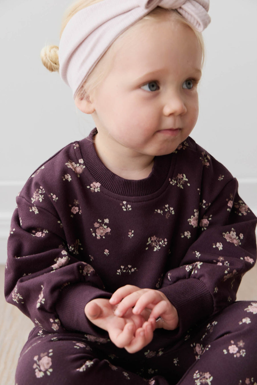 Organic Cotton Penny Sweat - Petite Fleur Childrens Sweatshirting from Jamie Kay USA