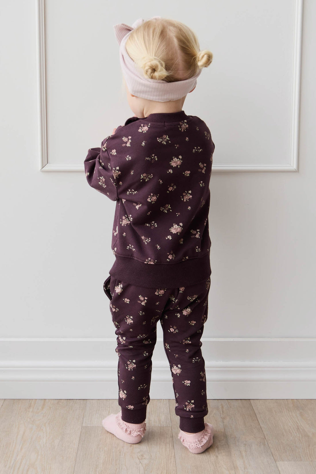 Organic Cotton Morgan Track Pant - Petite Fleur Childrens Pant from Jamie Kay USA