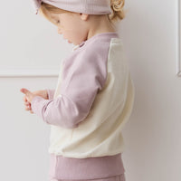 Organic Cotton Ivy Shortie - Heather Haze Childrens Short from Jamie Kay USA