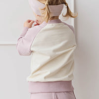 Organic Cotton Ivy Shortie - Heather Haze Childrens Short from Jamie Kay USA