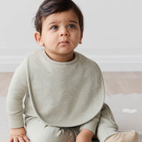 Organic Cotton Bib - Fresh Apples Abbey Stone Childrens Bib from Jamie Kay USA