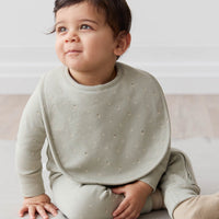 Organic Cotton Bib - Fresh Apples Abbey Stone Childrens Bib from Jamie Kay USA