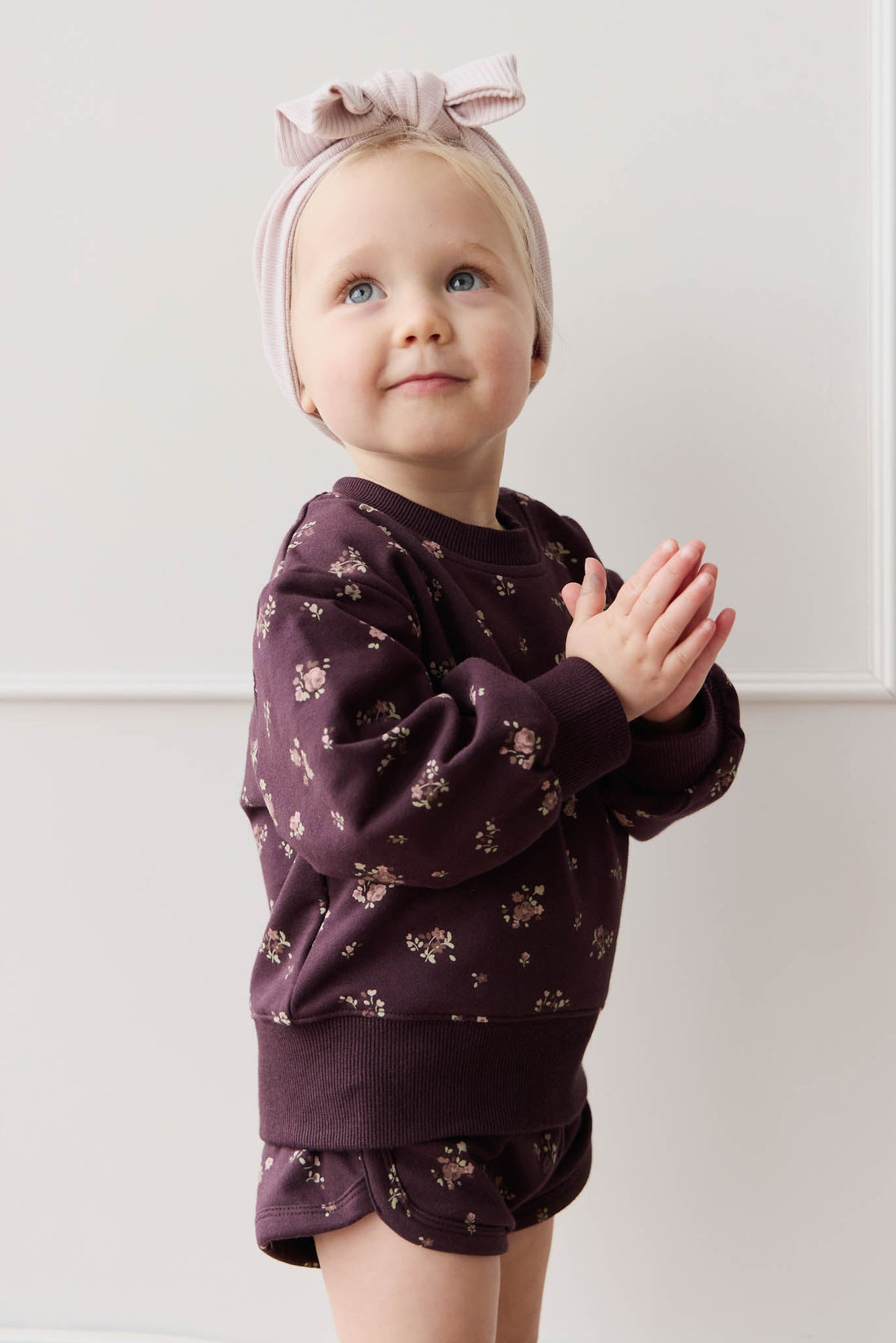 Organic Cotton Penny Sweat - Petite Fleur Childrens Sweatshirting from Jamie Kay USA