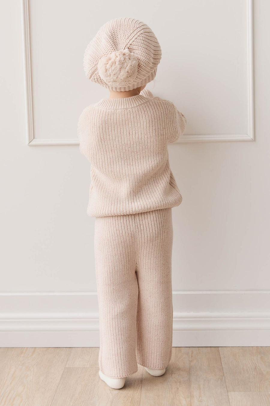 OG Morgan Knit Pant - Blushed Fleck Childrens Pant from Jamie Kay USA